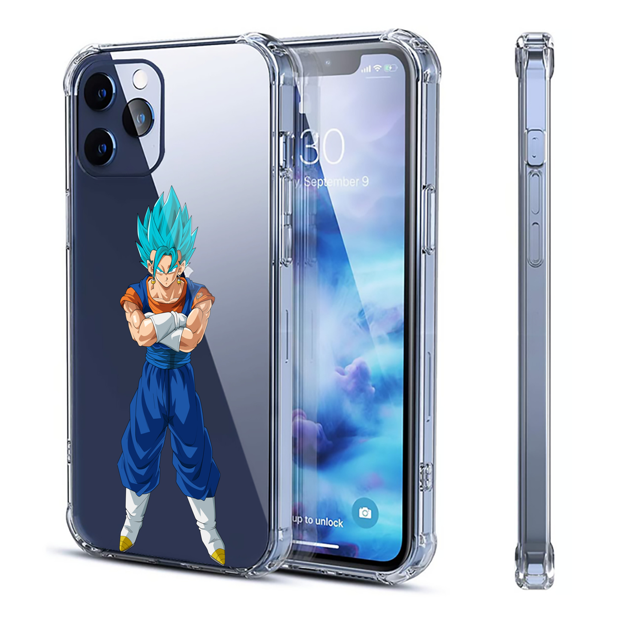 （画像用） ドラゴンボール ベジット DRAGON BALL Vegetto 【iPhone 12シリーズ対応】透明スマホケース（クリアソフトケース）
